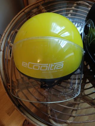 Casco Moto Amarillo y Negro