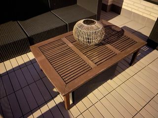 Mesa de centro madera terraza/jardín