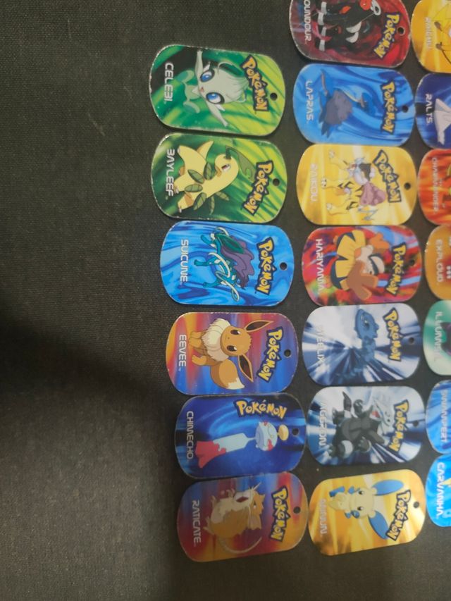 Lote Chapas metálicas Pokémon