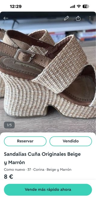 Plumón Geox Marrón mas sandalias de cuña (Corina)