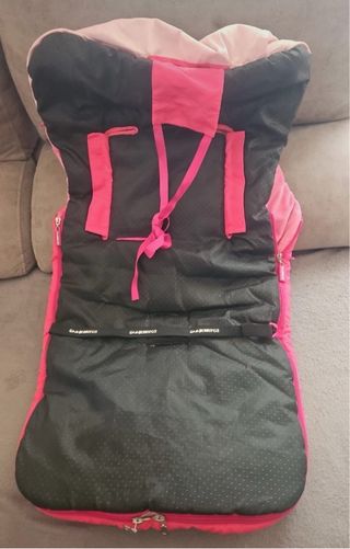 Saco de silla de paseo rosa con dibujo