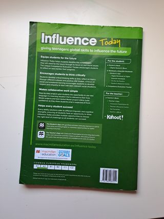 INFLUENCE TODAY 1 Student's book: libro de text...