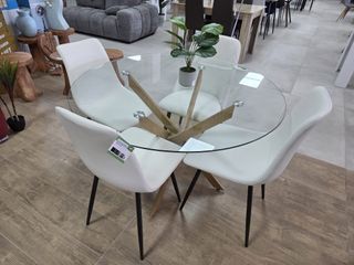 Mesa Comedor Cristal Templado 120cm