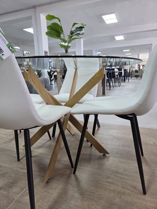 Mesa Comedor Cristal Templado 120cm