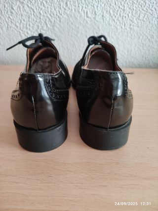 Zapatos Oxford Negros Mujer