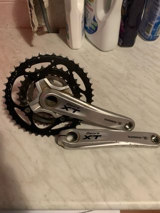 Guarnitura tripla Shimano Deore XT vintage