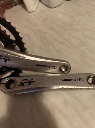 Guarnitura tripla Shimano Deore XT vintage