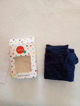 Medias Boboli niña talla 12 azul marino