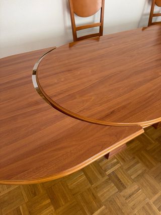 Conjunto mesa y sillas comedor madera