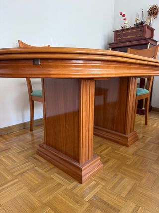 Conjunto mesa y sillas comedor madera
