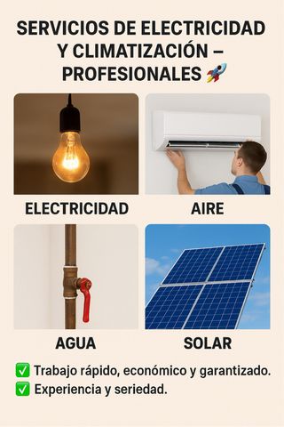 24h
Electricidad – Aire – Agua – Solar