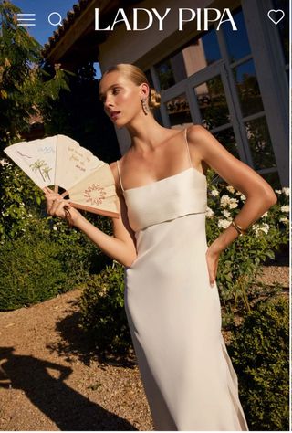 Vestido de Novia Lady Pipa Blanco con pañuelo
