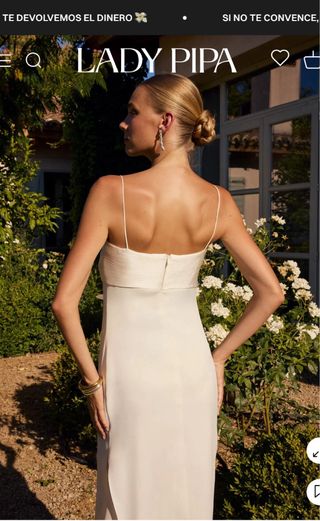 Vestido de Novia Lady Pipa Blanco con pañuelo
