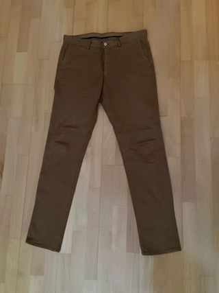 Pantalón Chino Camel Massimo Dutti Talla 44/34