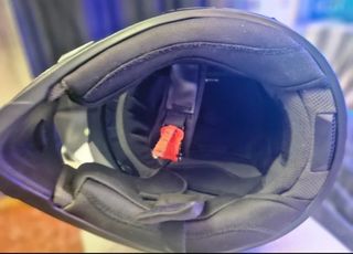 Casco Moto trail  Negro con Pegatinas L