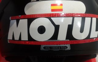 Casco Moto trail  Negro con Pegatinas L