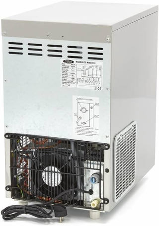 Macchina del Ghiaccio 24 kg/giorno Cubetti Raffred