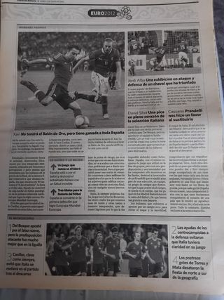 Periódico Diario de Almería España Campeona 2012