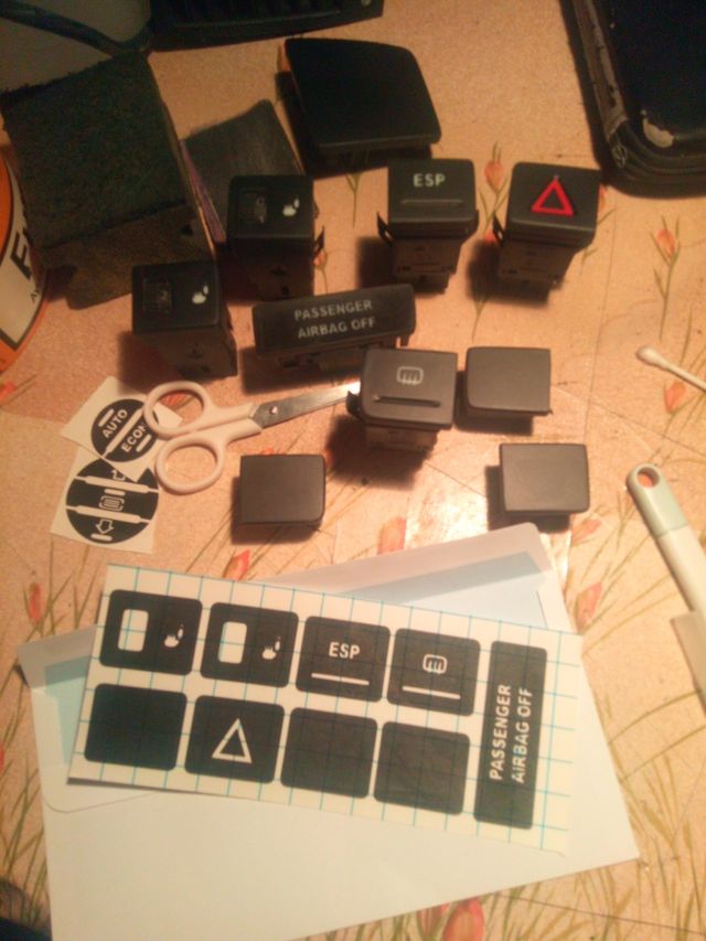 kit restauracion botones Volkswagen T5