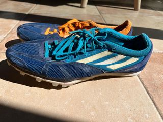 Zapatillas Atletismo Clavos Azul Naranja