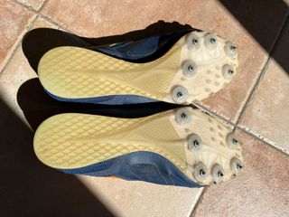 Zapatillas Atletismo Clavos Azul Naranja