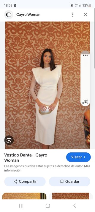 Vestido Cayro Woman comunión blanco