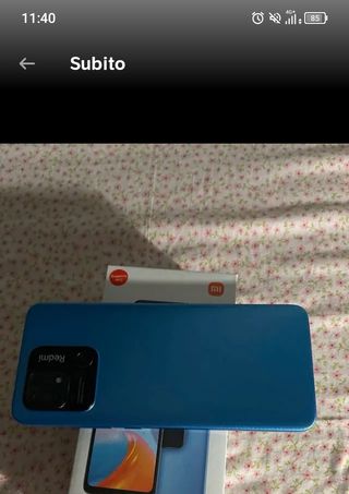 Xiaomi Redmi 10C Blu con scatola e cavo ricarica 