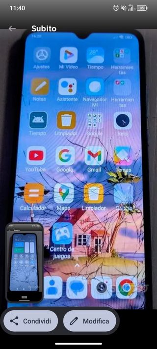 Xiaomi Redmi 10C Blu con scatola e cavo ricarica 
