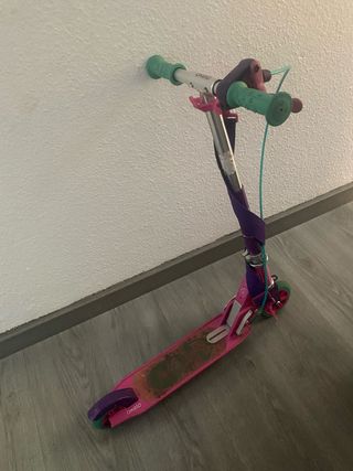Patín infantil rosa y morado