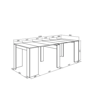 MESA CONSOLA EXTENSIBLE