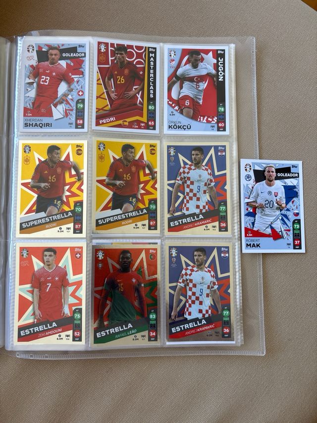 Cartas Eurocopa 2024 Repetidas