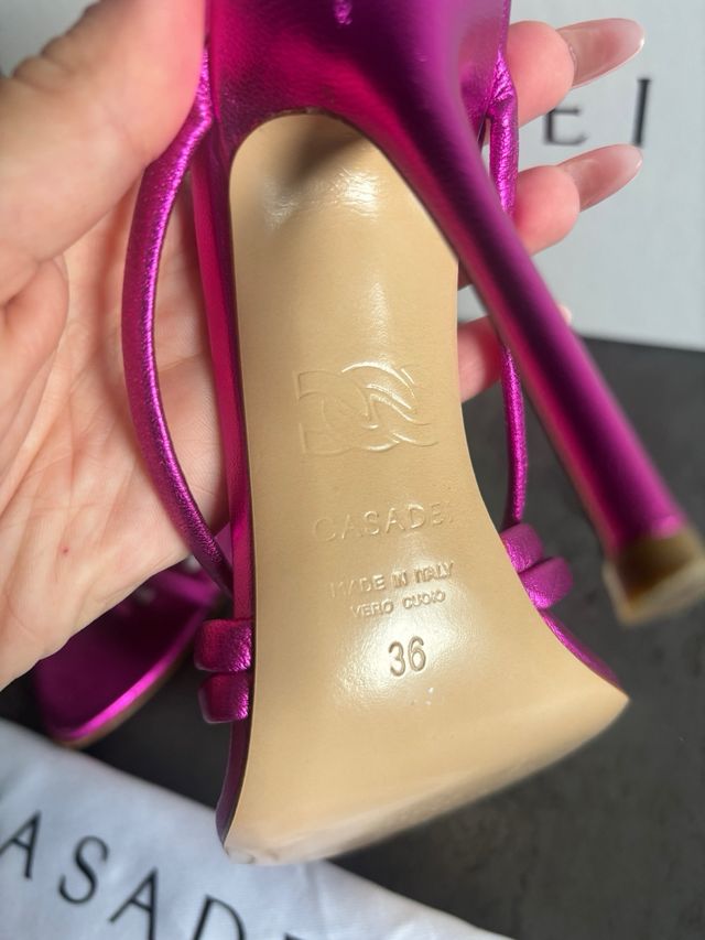 Sandali Casadei fucsia Tg 36