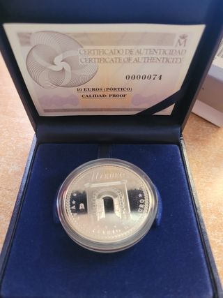 Colecc.3 Monedas 10€ Plata V Aniversario Euro 2007