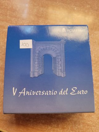 Colecc.3 Monedas 10€ Plata V Aniversario Euro 2007