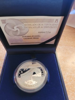 Colecc.3 Monedas 10€ Plata V Aniversario Euro 2007
