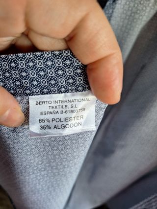 Camisa de hombre CNS azul con estampado