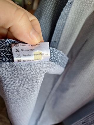 Camisa de hombre CNS azul con estampado