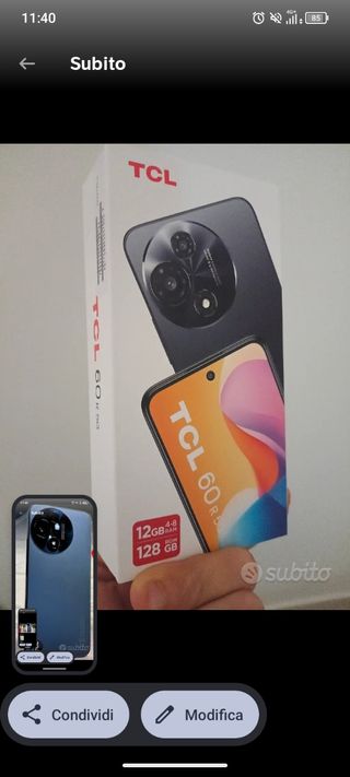 TCL 60R 5G 12gb 128GB Nero