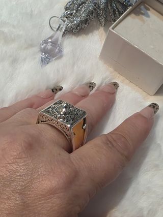 Anillo Secreto Hombre León Plata y Oro