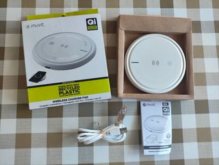 Cargador Inalámbrico, carga rápida 15W.