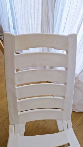 Silla de Playa Blanca Plegable