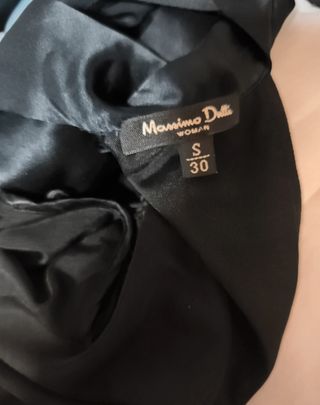 Vestido Negro Massimo Dutti