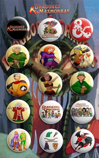 PACK CHAPAS DUNGEONS & DRAGONS (DIBUJOS ANIMADOS)