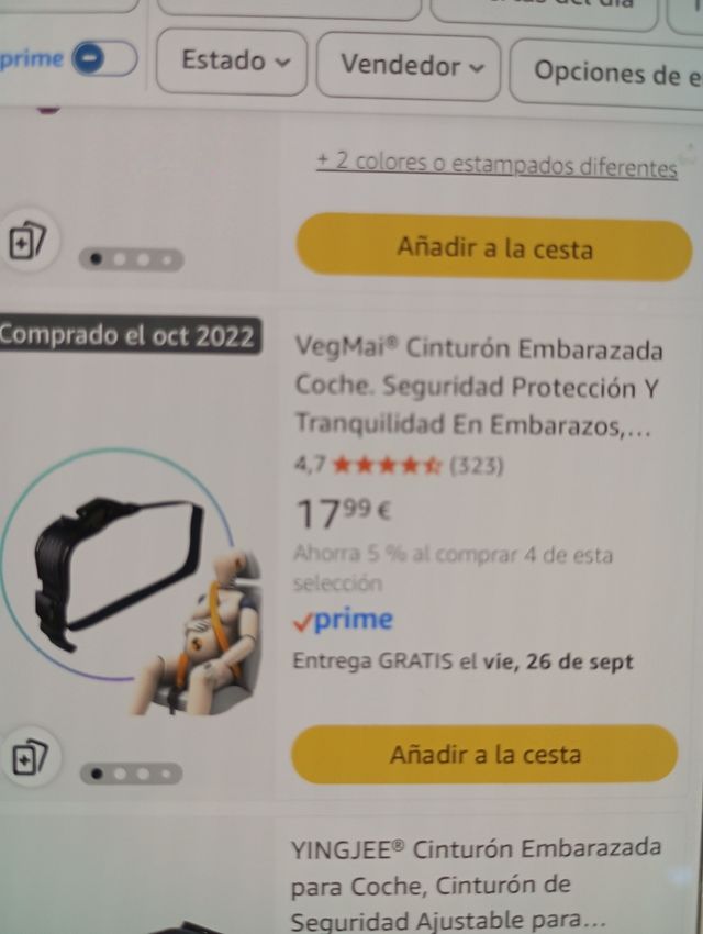 Cinturón de seguridad para embarazadas