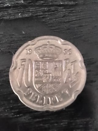 Moneda 50 Pesetas Felipe VI 1996