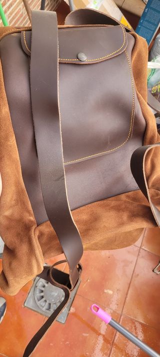 Mochila de caza de piel