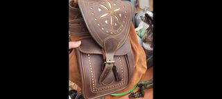 Mochila de caza de piel