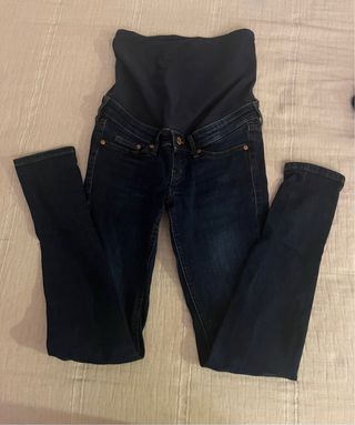 Pantalón premamá azul