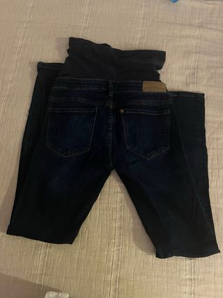Pantalón premamá azul