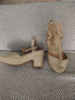 Zapatos esparto beige talla 39